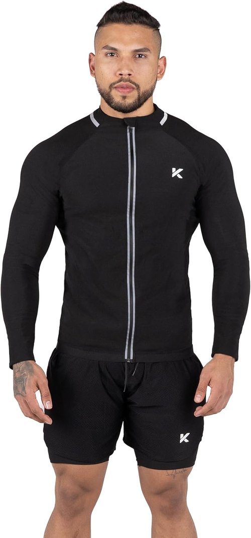 Kewlioo Pro Men's Sauna Suit - Heat Trapping Long Sleeve Shirt for Gym Workouts | Comfortable Fit