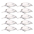 Unpainted Lure Blanks Set 25pcs Crankbait Bodies 7.8cm 9.9g ABS