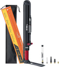 Tiakia Bike Pump - High Pressure Portable Hand Air Pump with Gauge for Presta & Schrader Valves | Aluminum Design
