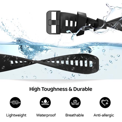 U-LIMVE Watch Band for Garmin Instinct 2X Solar Tactica/Instinct 2X Solar, 26mm Silicone Replacement Watch Strap