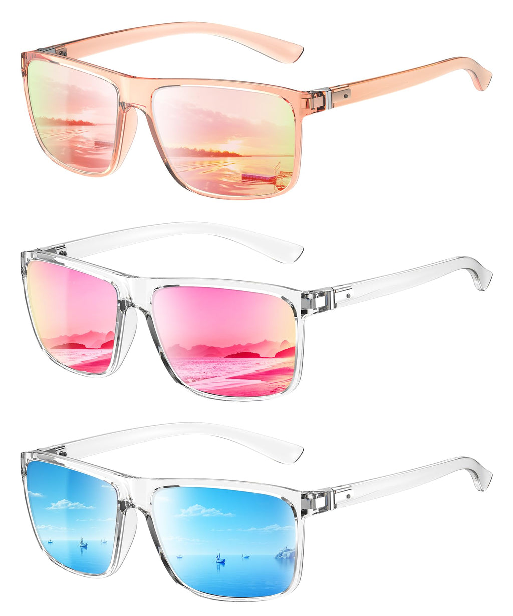 KALIYADI Womens-Sunglasses Polarized Sunglasses Womens: Retro Trendy Sun Glasses with UV400 Protection for Travel Driving