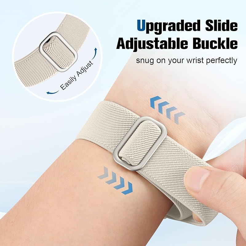 Whoop 5.0 Band Nylon Strap – Starlight Variation, Breathable Adjustable Solo Loop