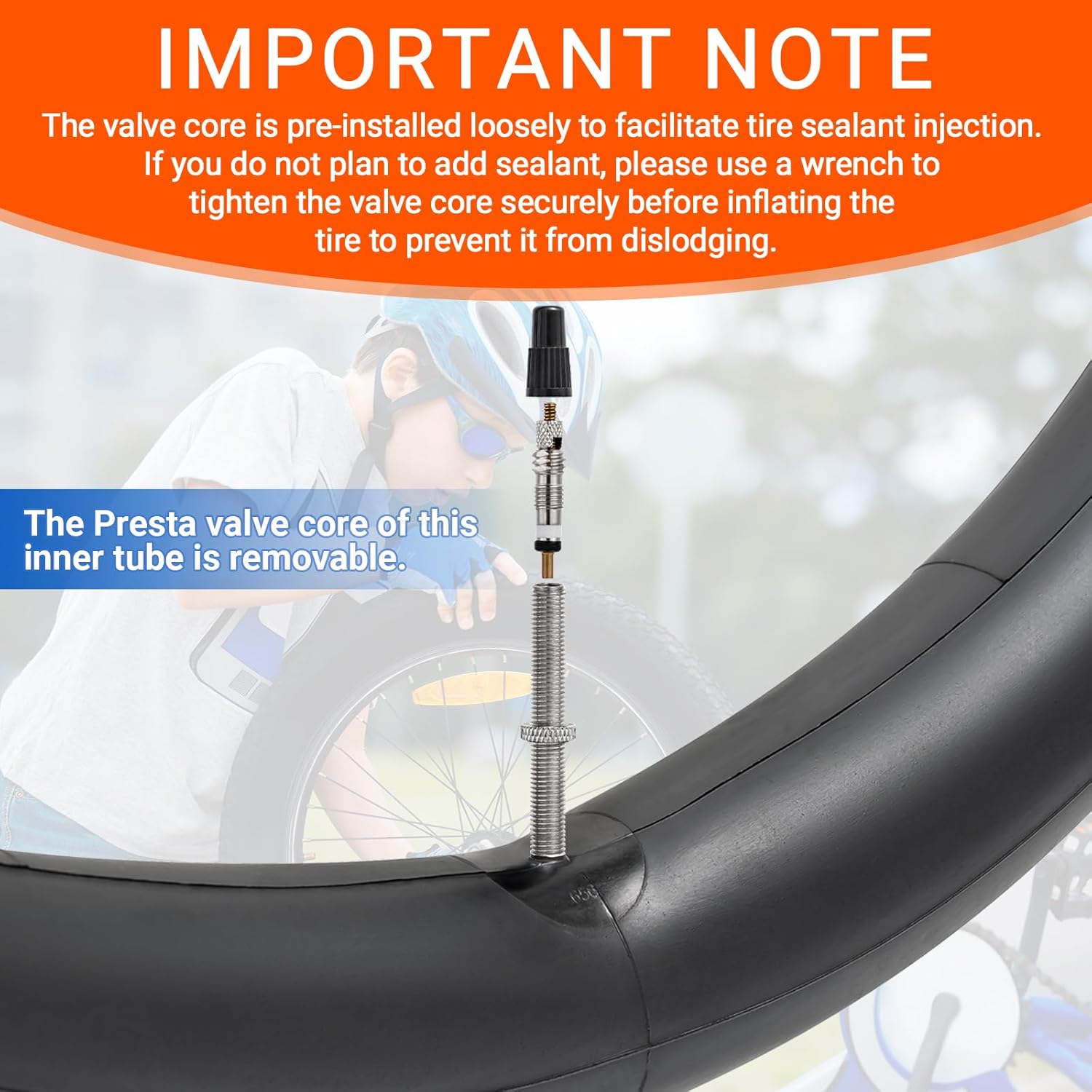 RFV Heavy Duty 26" Bike Tubes - Compatible with 26x1.75 to 26x2.25 Tires | Presta Valve, 2-Pack