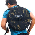 Polyfit PL8 Backpack for Olympic Weight Plates - Weighted Backpack for Strength Training, Rucking, and Gym Workouts - BLACK CAMO