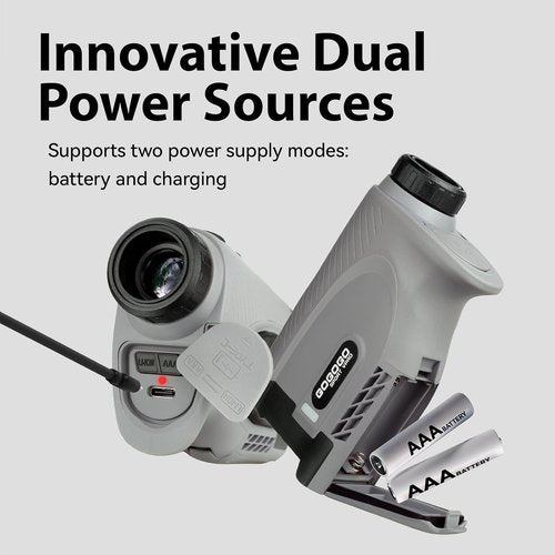 Gogogo Sport Vpro Gen 2 Golf Laser Rangefinder - Ultra-Clear Optics, 1200Y Range, Dual Power | Flaglock & Slope Features