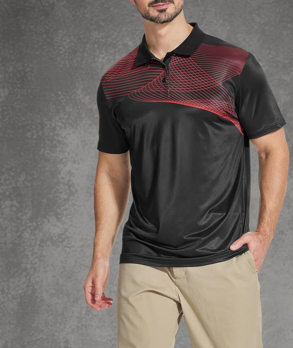 ZITY Golf Polo Shirts - Men's Short Sleeve Athletic Tennis T-Shirt in Stylish Design
