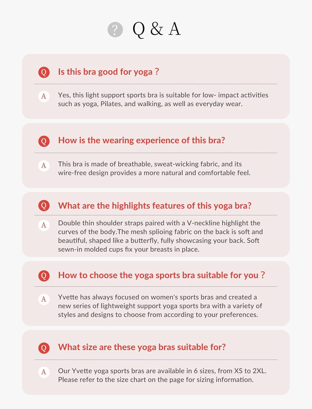 Yvette Yoga Bras - Light Support Spaghetti Strap Design for Yoga, Pilates & Daily Wear