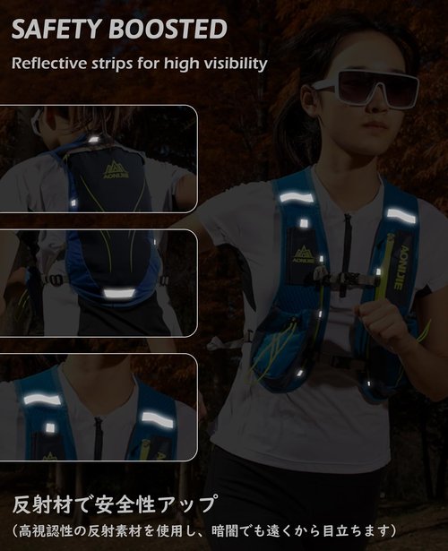 TRIWONDER Running Vest for Men Women Hydration Backpack Water Pack 5.5L Lightweight Runner Marathon Trail Hiking Cycling (02 Black 5.5.5L - with 2L TPU Water Bladder)