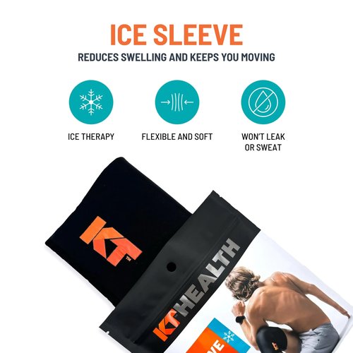 KT Health, Size M/L, Ice Sleeve and Universal Bag, Direct 360 Degree Cooling and Compression