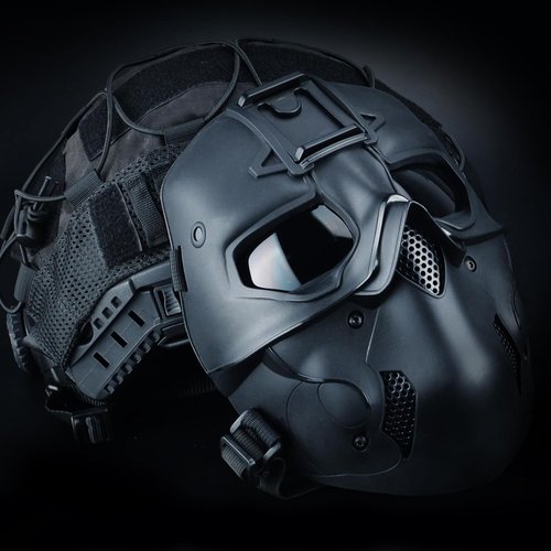 Guayma Tactical Full Face Airsoft Paintball Mask - Cyberpunk Balaclava for Halloween Cosplay