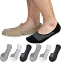 Jormatt Genuine Men's No Show Socks - Low Cut Cotton with Non-Slip Grips for Comfort & Style