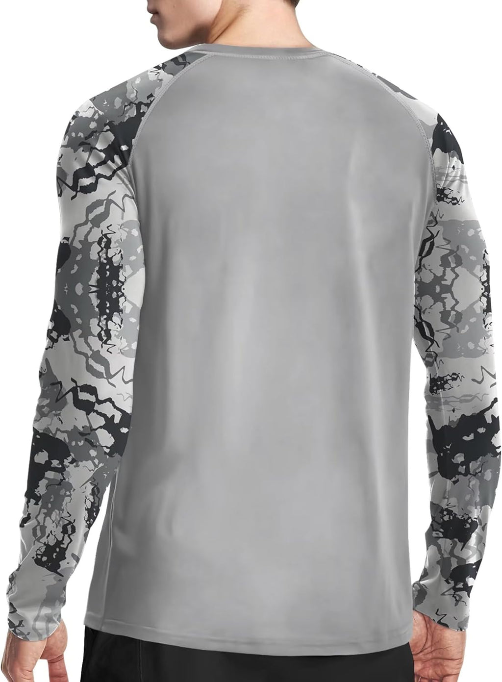 Skiennix Men's Long Sleeve Swim Shirt - UPF 50+ Sun Protection for Fishing & Hiking | Lightweight