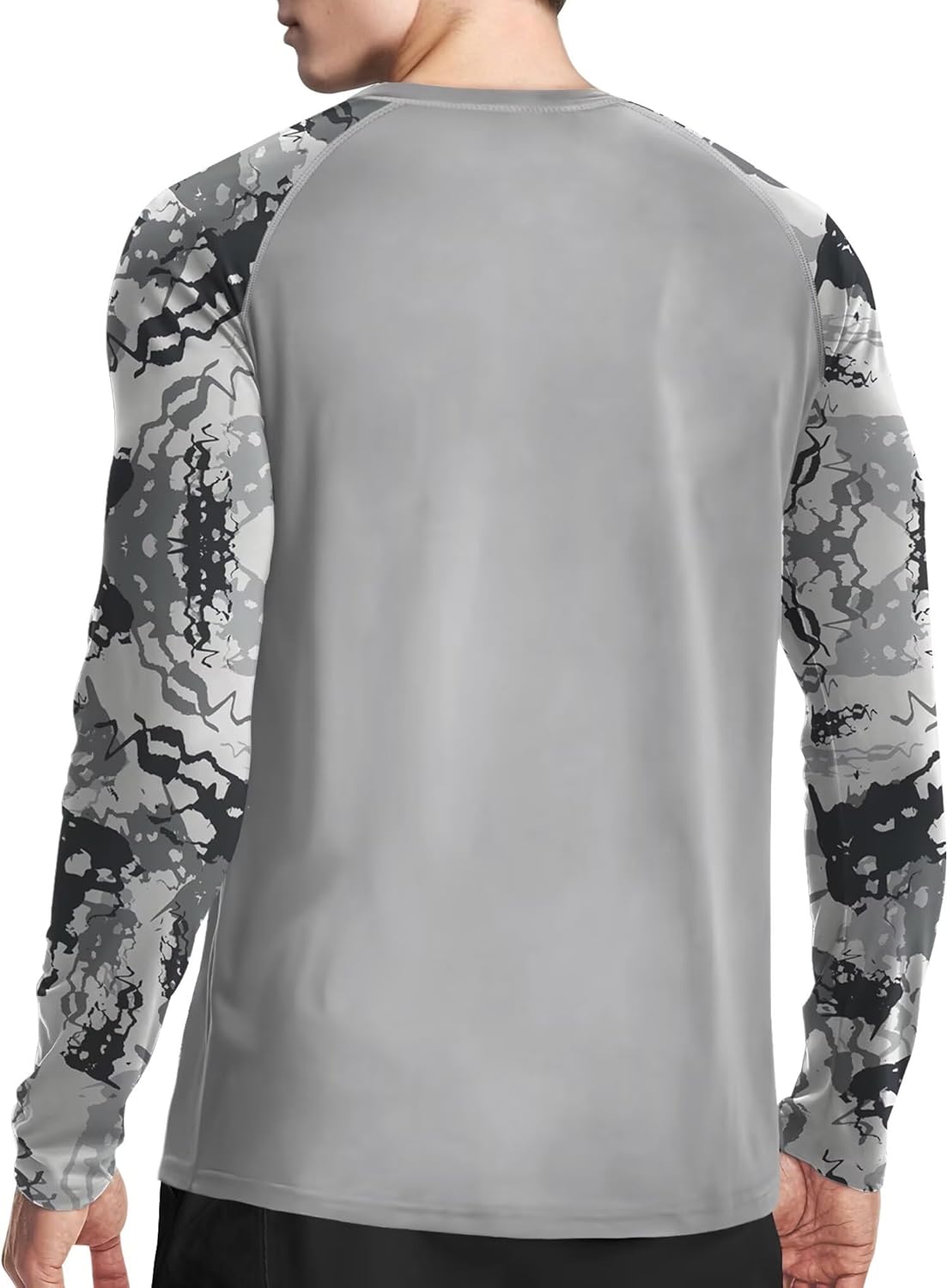 Skiennix Men's Long Sleeve Swim Shirt - UPF 50+ Sun Protection for Fishing & Hiking | Lightweight