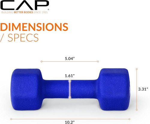 CAP Barbell Neoprene Dumbbell Weights - Durable Pairs & Sets in Multiple Colors