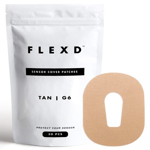 Flexd - Dexcom G6 Over Patches Waterproof (Pack of 30) - Tan