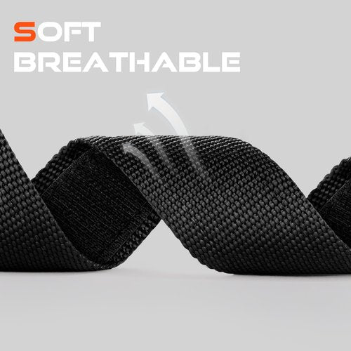 Bandletic Sport Band Compatible with Fitbit Versa 4 Bands for Men and Women, Soft Nylon Replacement Strap with Magnetic Fidlock V-Buckle for Fitbit Versa 3/Sense 2/Sense, Large, Black