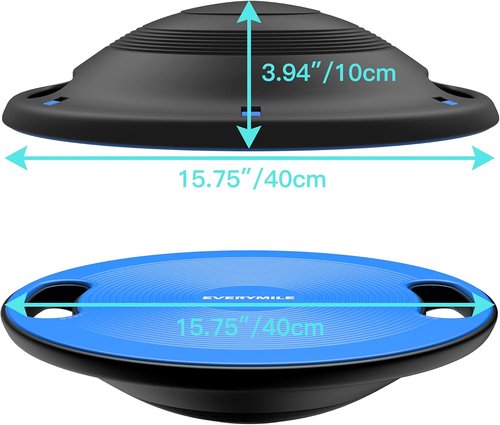 EVERYMILE Wobble Balance Board - Portable Core Trainer with Handle for Stability & Physical Therapy