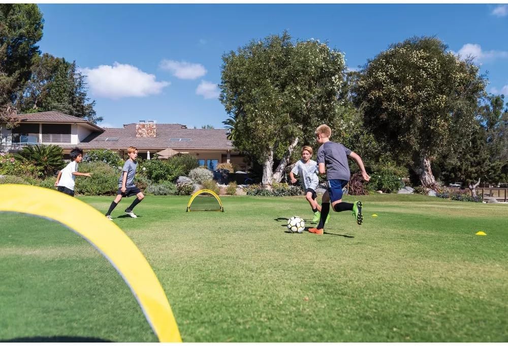SKLZ Playmaker Portable Pop-Up Goal Set - Ideal for Training & Pickup Games | Includes 2 Goals