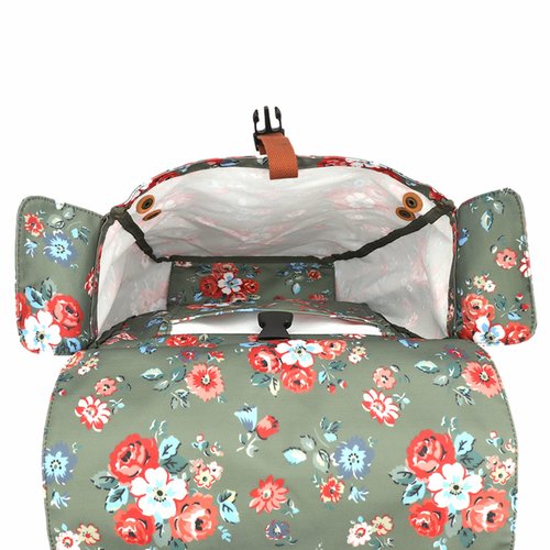 Tourbon Cycling Bike Bicycle Pannier Bags for Rear Rack Waterproof Canvas Double Roll-up Panniers