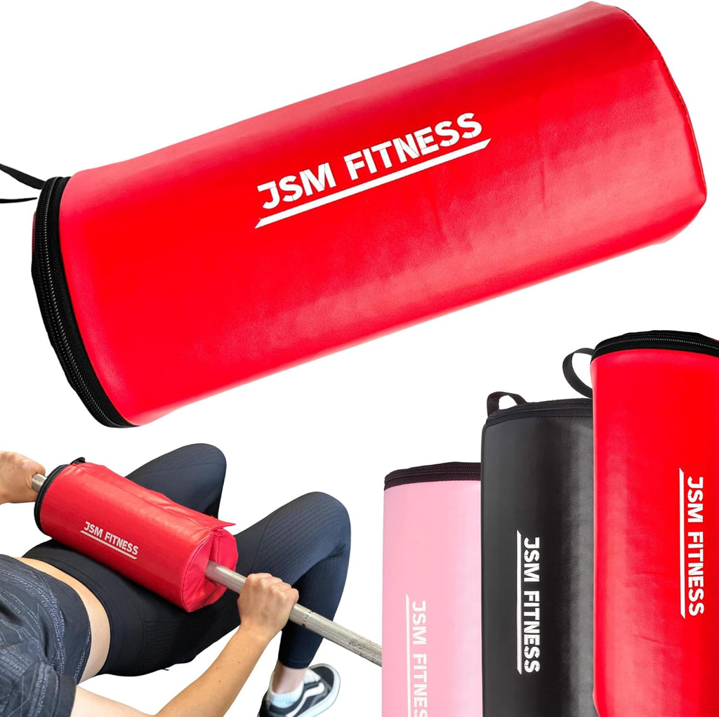 Skiennix Hip Thrust Barbell Pad - Extra Thick Cushion for Glute Exercises | Red Gym Accessory