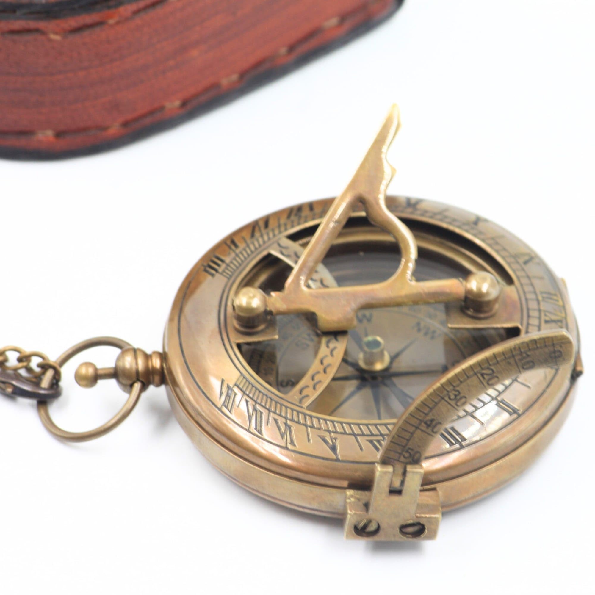 So You Can Sundial Compass Gift Hiking - Camping - Keepsake Engraved Compass Gifts for Men - Son - Boys - Women - Girls
