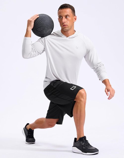 G Gradual Men's Basketball Shorts - 12" Lightweight Mesh Athletic Shorts with Pockets | Loose Fit