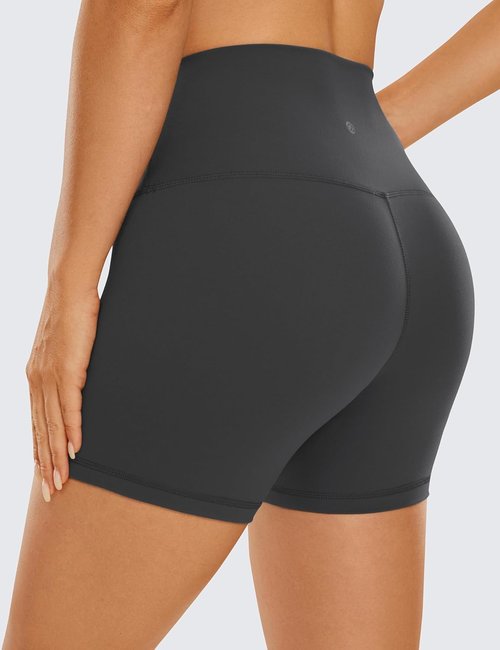 CRZ YOGA Biker Shorts - 4'' High Waisted Butterluxe Spandex for Women's Workout & Yoga