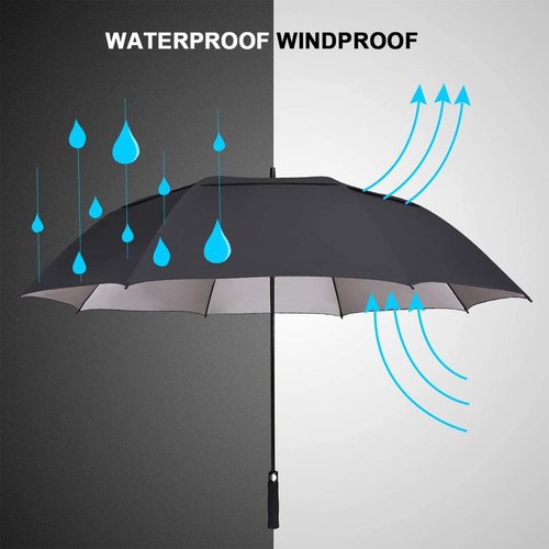 G4Free Extra Large Windproof Golf Umbrella - UV Protection, Automatic Open, 54/62/68 Inch