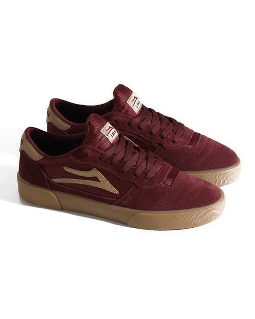 Lakai Cambridge Low-Top Men’s Skateboarding Shoes – Burgundy Suede, Size 9 US – Durable, Grippy & Breathable Skate Shoes for Men – Men’s Skateboard Shoe, Low Top Skater Shoe