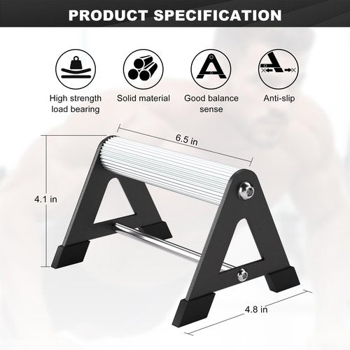 Mochantum Push Up Bar - Heavy-Duty Stainless Steel Pushup Stands with Non-Slip Base, 500LB Capacity, Portable Home Gym Equipment for Strength Training & Floor Workouts,White
