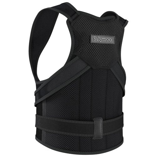 Sulymoo Posture Corrector for Women and Men, Back Brace with Shoulder Support, Adjustable Full Back Brace Straightener for Posture Improving, Relief for Upper & Lower Back, Shoulder Pain (X Large)