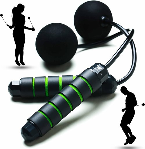 Bod Ropes Cordless Jump Rope - Adjustable Ropeless Design for Indoor Fitness | Perfect for Small Spaces