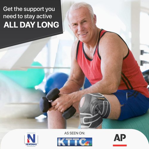 Dr. Brace Elite Knee Brace - Maximum Pain Support with Side Stabilizers & Gel Pads | Small Moon Color