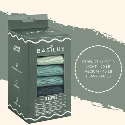 Fabric Resistance Bands by [Brand Name] - 3-Pack for Legs & Glutes | Ideal for Strength Training, Yoga & Pilates