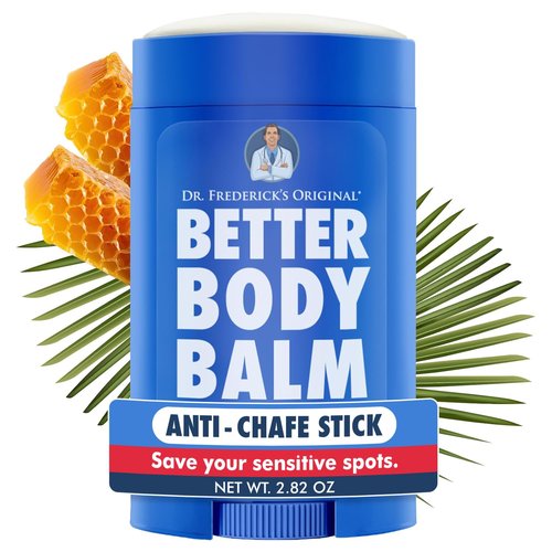 Dr. Frederick's Original Anti Chafing Stick – Better Body Balm – 2.82 oz Jumbo – Doctor-Developed Natural Beeswax Formula – Water Resistant – Chub Rub & Thigh, Bra Line, Underarm Relief