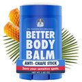 Dr. Frederick's Original Anti Chafing Stick – Better Body Balm – 2.82 oz Jumbo – Doctor-Developed Natural Beeswax Formula – Water Resistant – Chub Rub & Thigh, Bra Line, Underarm Relief