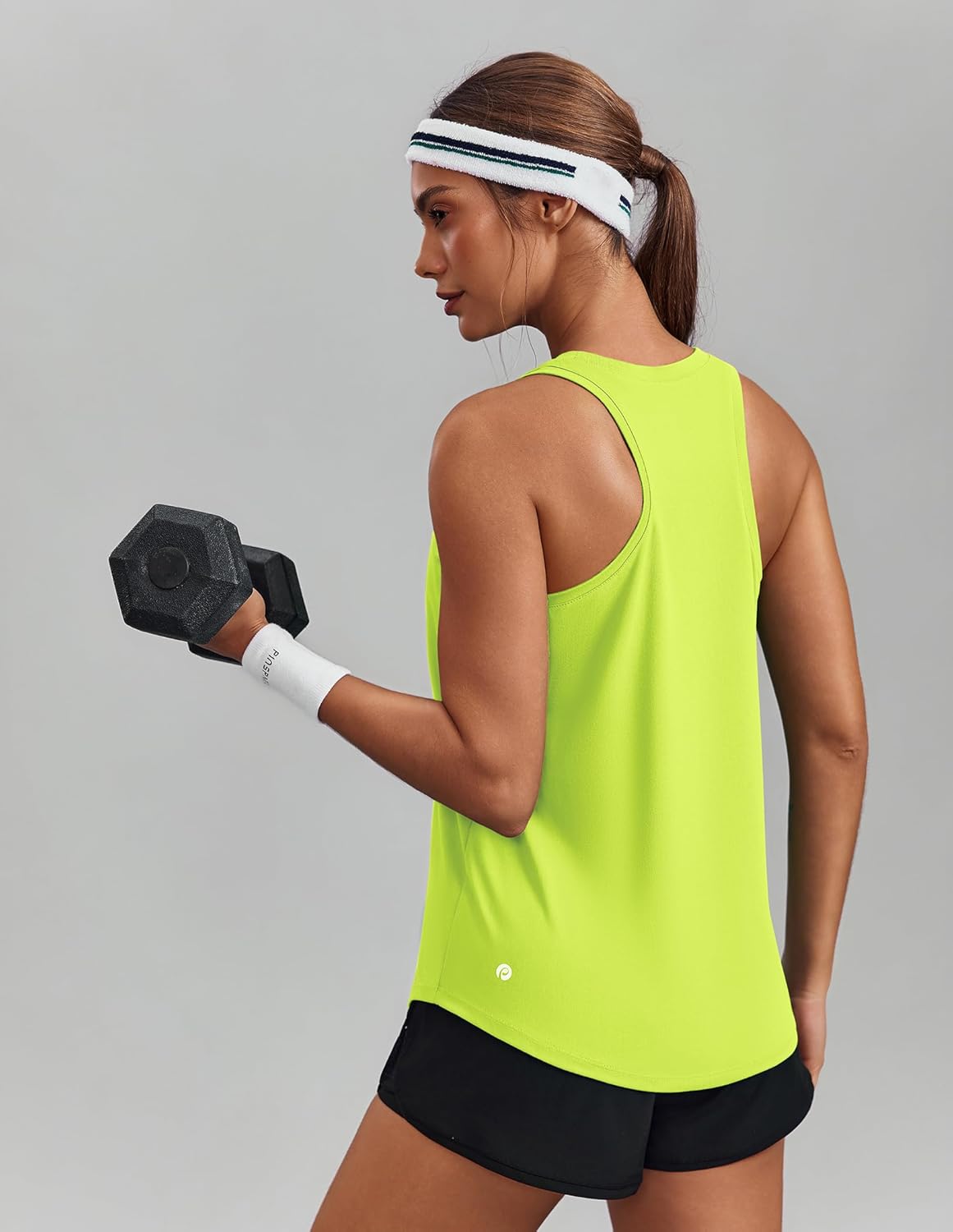 PINSPARK Soft Workout Tank Tops for Women - UPF 50+ Quick-Dry Racerback Athletic Shirts | Ideal for Yoga & Gym