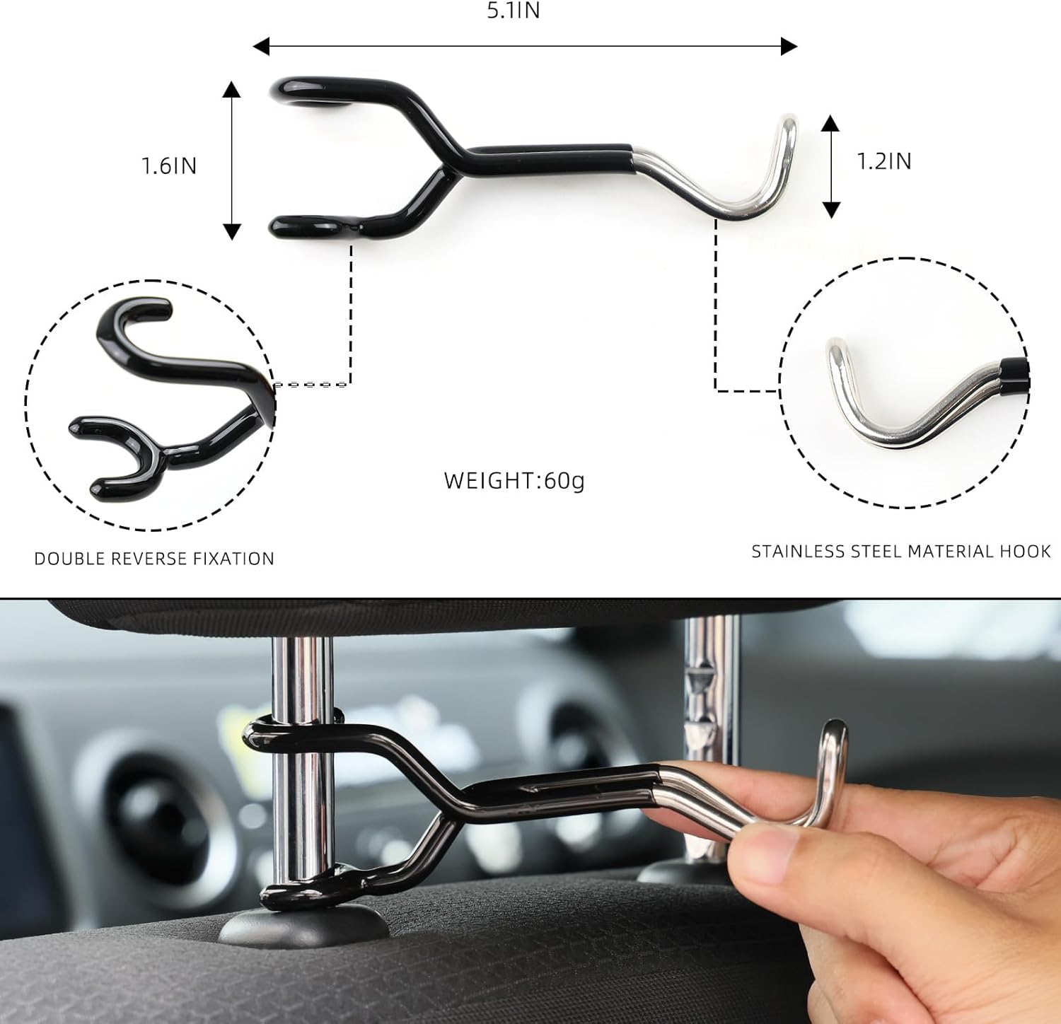 Skiennix Bow Hanger - Durable Metal Bracket for Truck Archery & Hunting | Secure Storage & Transport