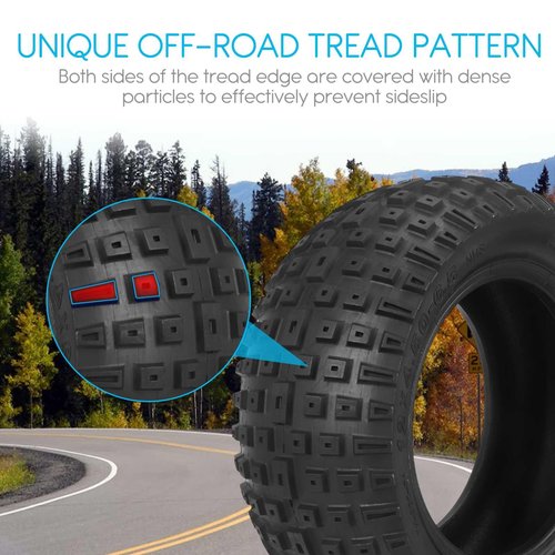 MZBZYU 12x4.50-6.5 Tire for K8 Scooter, 12x4.5-6.5 12in Electric Scooter Tire with Off-Road Tread, 12 x 4.50-6.5 Llantas Vacuum Electric Scooter Nylon Tire Replacement