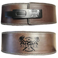 Arsa Fitness Weightlifting Adjustable Lever Belt for Men & Women Real Cow Hide Leather for Powerlifting Back Support Workout Deadlifts Squats 13MM Thickness 4" Width - CHAMELEON (SMALL)