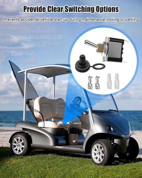 TIKSCIENCE Golf Cart Tow Switch Kit Compatible with Club Car Precedent Electric 2004 and Updated Models Replace 102511101, Electric Tow Run Switch