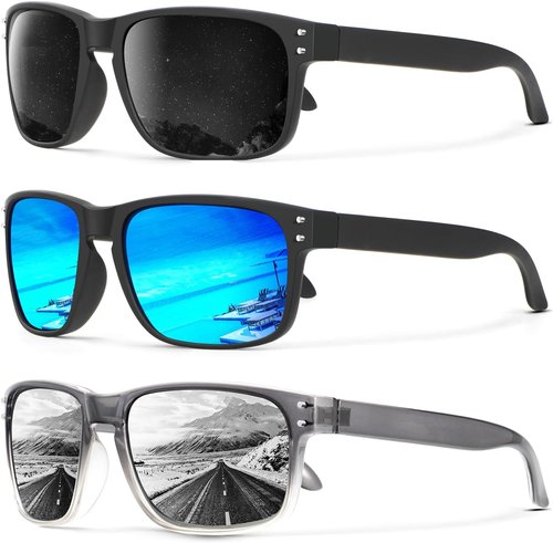 KALIYADI Polarized Sunglasses - Vintage Style UV Protection for Men & Women | Ideal for Fishing, Running, Driving