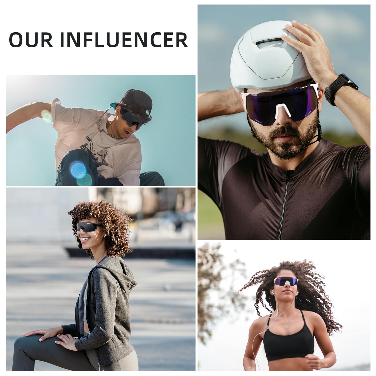 VPXWBU Polarized Sports Sunglasses for Men，Women，Youth (2 Pairs) UV400 Protection for Cycling, Running, Driving,Golf,Baseball, Fishing Sunglasses| Lightweight Shatterproof Lens