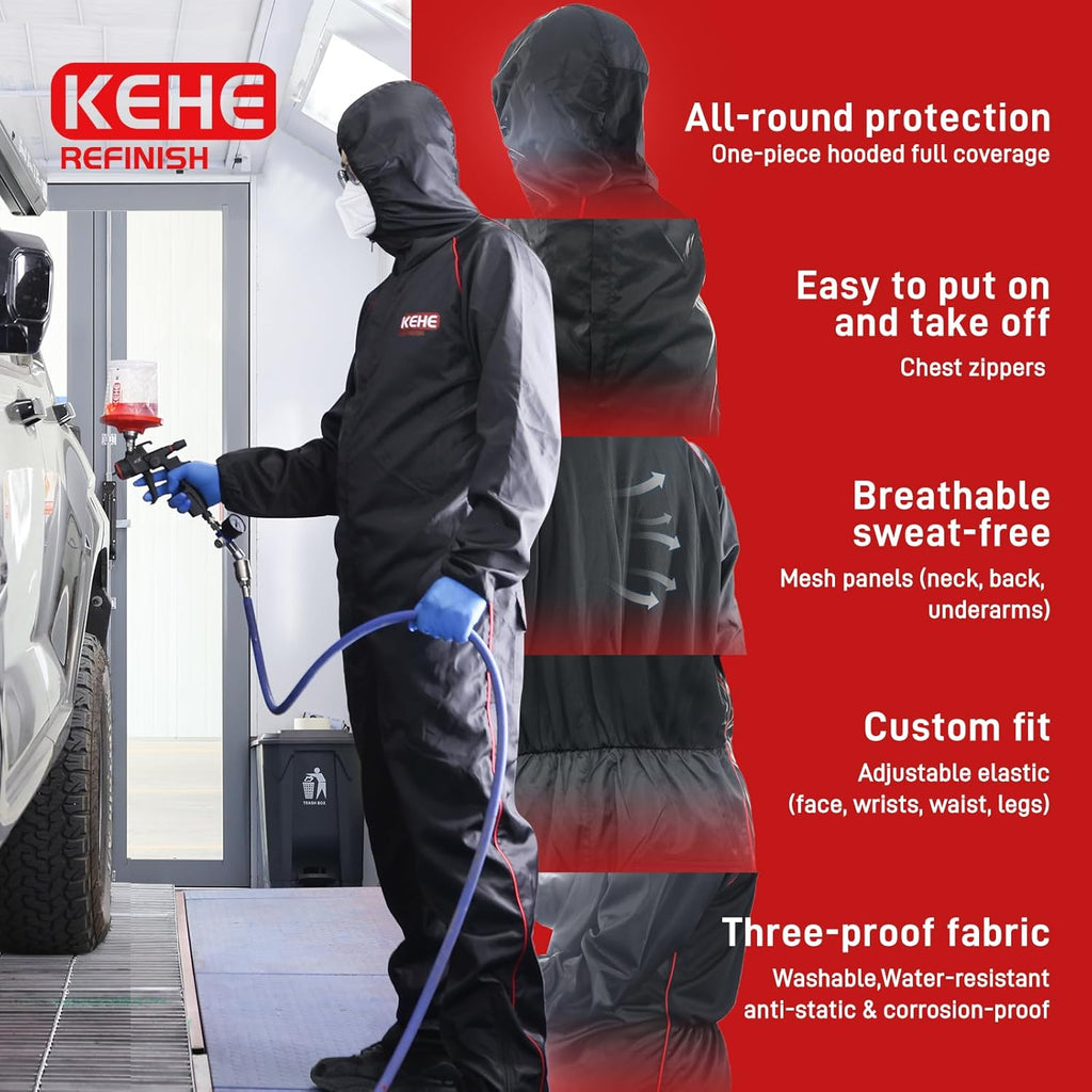 Skiennix Reusable Anti-Static Paint Spray Suit - Protective Overall for Safe Painting