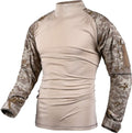 Skiennix Men's Tactical Camo Combat Shirt - Durable Military Hunting Top | Versatile Outdoor Wear