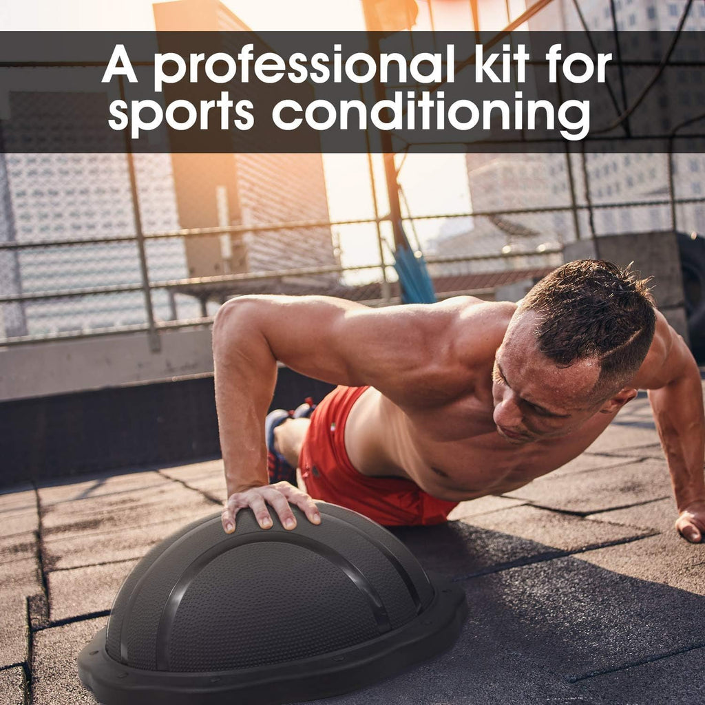 Yes4All Half Ball Balance Trainer - 880LBS Pilates Stability Ball for Home Gym Workouts