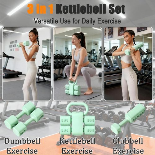 Adjustable Dumbbell Set, 4-in-1 Hand Weights Free Weights Set for Women, Fast Changing Dumbbells 2lb/3lb/4lb/5lb for Home Workout and Outdoor Fitness