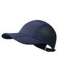 GADIEMKENSD Men Outdoor Hat Reflective Folding Running Sport Hats Summer Cool UPF 50 Sun Unstructured Baseball Caps for Men Women Breathable Light Quick Dry Travel Golf Hat Blue