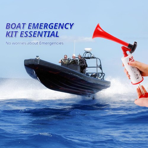 FARBIN Portable Air Horn - Loud Handheld Signal Horn for Safety | Reusable Aluminum & ABS Design