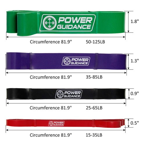 POWER GUIDANCE Pull Up Assist Bands - Heavy Duty Resistance Band, Mobility & Powerlifting Exercise Bands, Perfect for Body Stretching, Powerlifting, Resistance Training